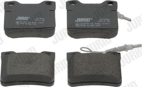 Тормозные колодки Jurid. Артикул 571845J