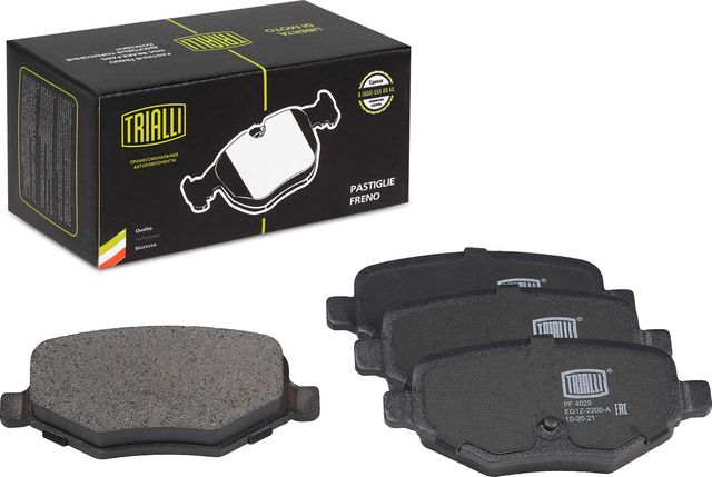 Тормозные колодки Trialli (Low-Metallic) задние для Ford Explorer V 2010-2019. Артикул PF 4029