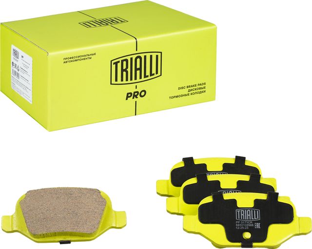 Тормозные колодки Trialli (Керамика) задние для Lada Vesta I 2015-2026. Артикул PF 0171CR