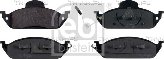 Тормозные колодки Febi Bilstein. Артикул 16410