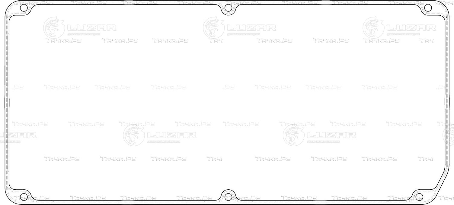 Прокладка клапанной крышки 441724 Luzar. Артикул LES 21102