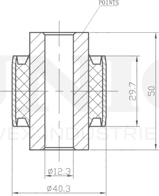 Сайлентблок рычага подвески (Unio). Артикул RMP-20181