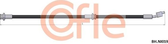 Тормозной шланг Cofle передний левый для Nissan Almera N16 2000-2006. Артикул 92.BH.NI019