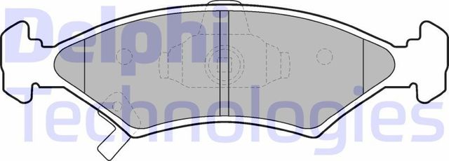Тормозные колодки Delphi (Low-Metallic). Артикул LP1630