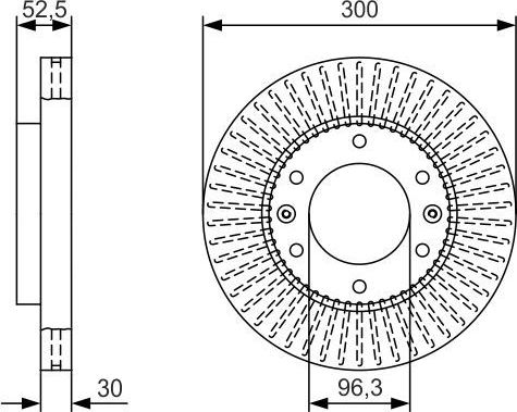 Тормозной диск Bosch. Артикул 0 986 479 T88