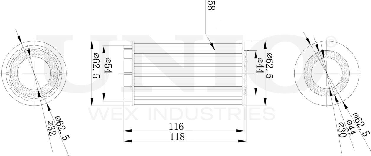 Фильтр масляный (Unio). Артикул FLT-20119