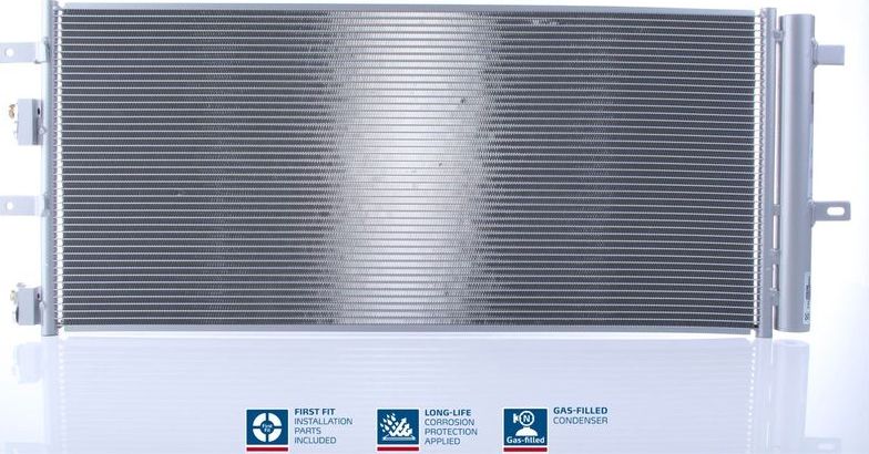 Радиатор кондиционера (конденсатор) Nissens (алюминий). Артикул 940899