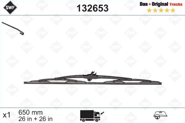 Щетка стеклоочистителя (дворник) SWF для Renault K 2013-2026. Артикул 132653