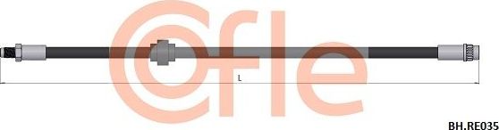 Тормозной шланг Cofle передний для Renault Scenic II 2000-2003. Артикул 92.BH.RE035