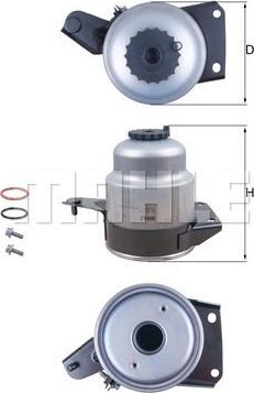 Топливный фильтр Mahle. Артикул KL 829D