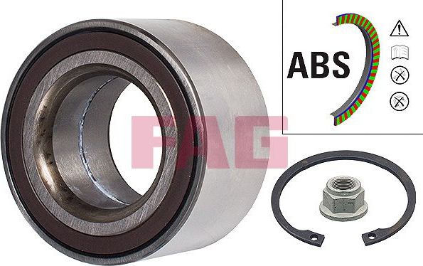 Ступичный подшипник (комплект) Fag. Артикул 713 6162 50