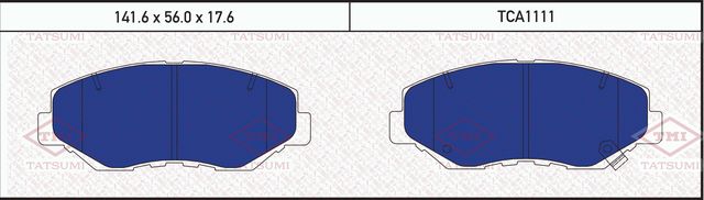 Колодки тормозные HONDA CR-V 02- перед. (Tatsumi). Артикул TCA1111