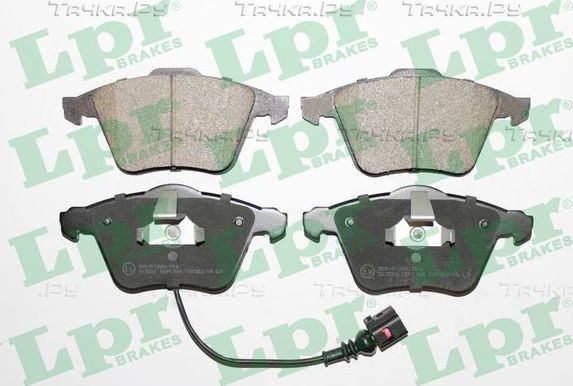Тормозные колодки LPR передние для Volkswagen Golf VI 2008-2013. Артикул 05P1384