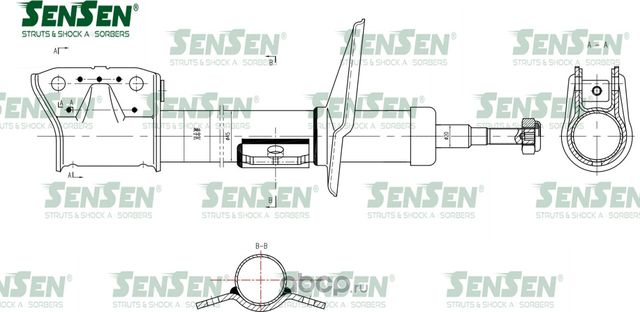 АМОРТИЗАТОР DACIA DUSTER 2010- F (Sensen). Артикул 42130666