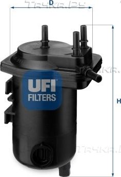 Топливный фильтр UFI для Nissan Note I 2006-2012. Артикул 24.013.00