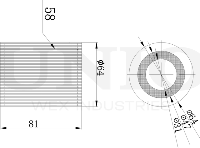 Фильтр масляный (Unio). Артикул FLT-20118