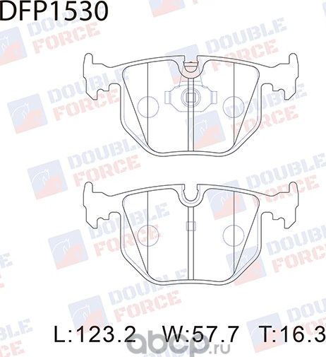 Колодки тормозные дисковые (Double Force) Double Force. Артикул DFP1530