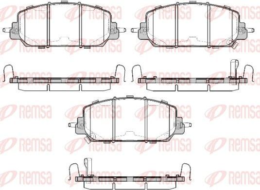 Тормозные колодки Remsa. Артикул 1508.22