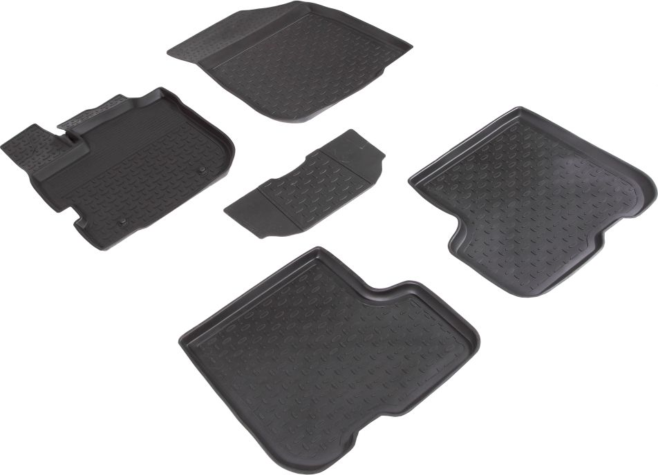 Коврики резиновые Seintex с высоким бортиком для салона Renault Logan II 2020-2026. Артикул 95054