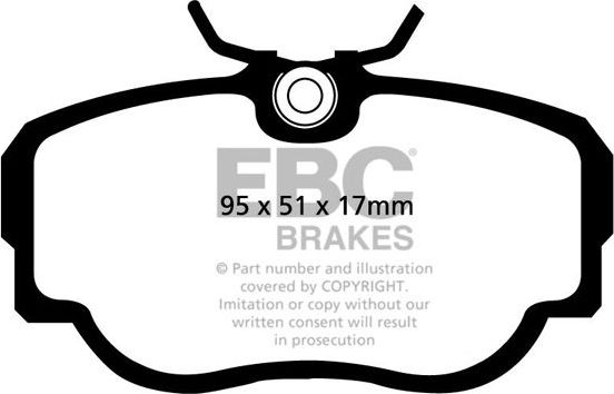 Тормозные колодки EBC Brakes передние для Saab 900 I 1979-1994. Артикул DP779