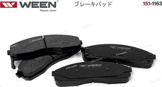 Тормозные колодки WEEN. Артикул 151-1163