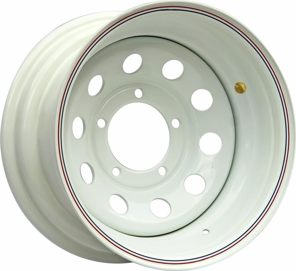 Колёсный диск OFF-ROAD Wheels стальной белый 5x139,7 8xR15 d110 ET-40 для УАЗ Буханка 1990-2026. Артикул 1580-53910WH-40