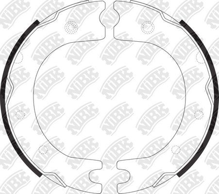 Тормозные колодки (стояночная тормозная система) NiBK. Артикул FN2298