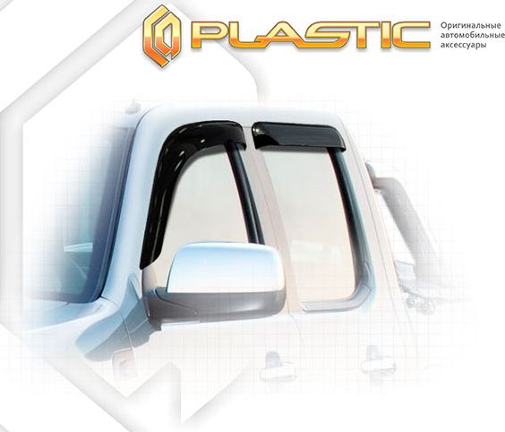 Дефлекторы СА Пластик для окон (Classic полупрозрачный) Ford Ranger II рестайлинг 2009-2011. Артикул 2010030304953