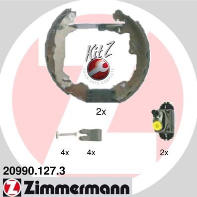 Тормозные колодки Zimmermann KIT Z. Артикул 20990.127.3