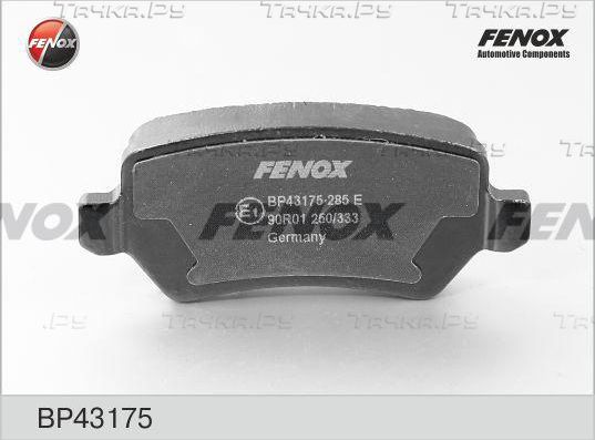 Тормозные колодки Fenox задние для Kia Ceed II 2012-2018. Артикул BP43175
