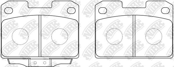 Тормозные колодки NiBK. Артикул PN3338