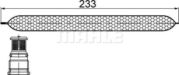 Осушитель кондиционера Mahle Behr для Toyota Land Cruiser Prado 150 2009-2026. Артикул AD 249 000S