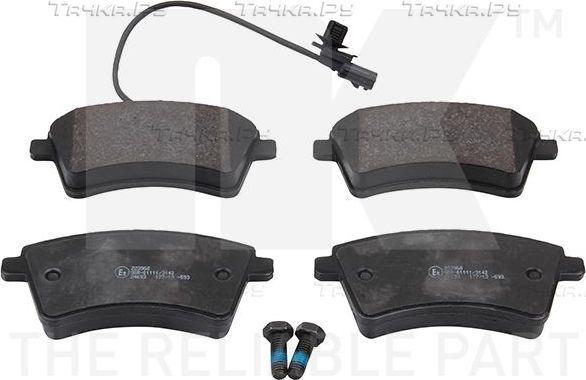 Тормозные колодки NK передние для Renault Kangoo II 2008-2026. Артикул 223968