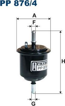Топливный фильтр Filtron. Артикул PP 876/4