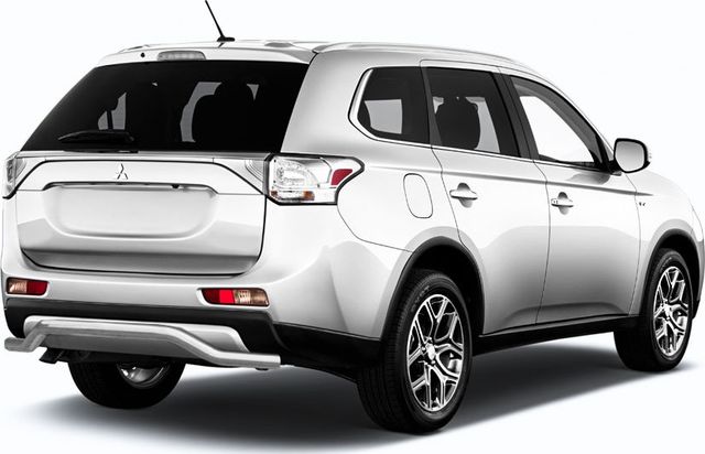 Защита Slitkoff заднего бампера d57 волна для Mitsubishi Outlander III 2015-2026. Артикул MOUT15-010