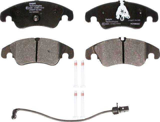 Тормозные колодки Delphi (Low-Metallic) передние для Audi A5 I (8T) 2007-2017. Артикул LP2077