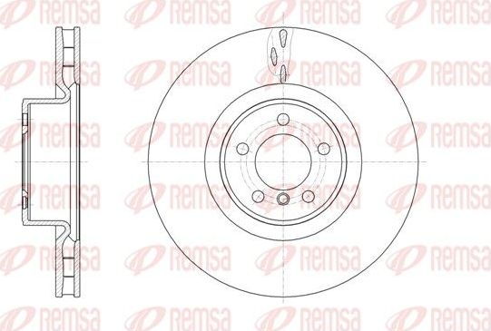 Тормозной диск Remsa. Артикул 61661.10