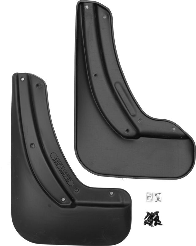 Брызговики Frosch (в пакете) задняя пара для Volkswagen Taos 2020-2026. Артикул NLF.AN0203.E13