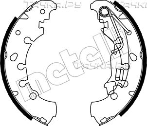 Тормозные колодки Metelli задние для Fiat Panda III 2012-2026. Артикул 53-0092