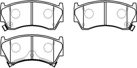 Тормозные колодки HSB. Артикул HP5014