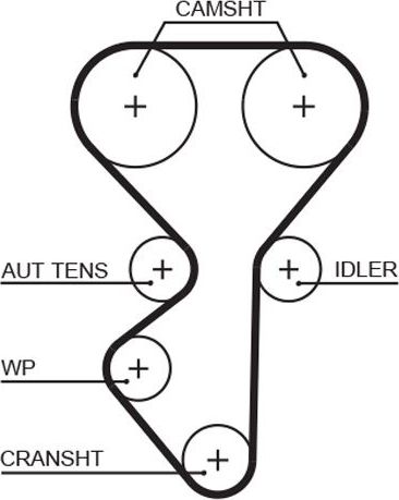 Ремень ГРМ Gates PowerGrip® для Lada XRAY I 2016-2026. Артикул 5631XS