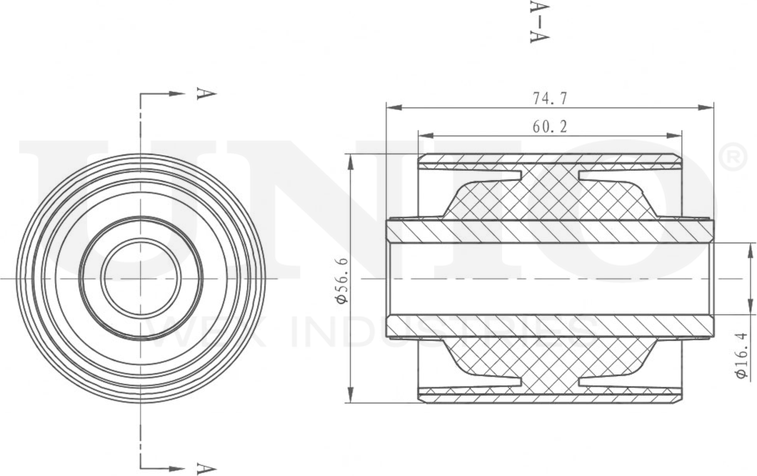 Сайлентблок поворотного кулака (Unio). Артикул RMP-20471