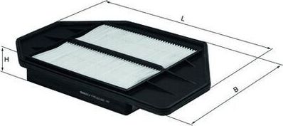 Воздушный фильтр Mahle. Артикул LX 1742