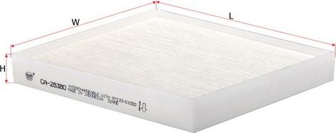 Салонный фильтр Sakura. Артикул CA-28380