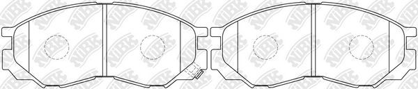 Тормозные колодки NiBK. Артикул PN3369
