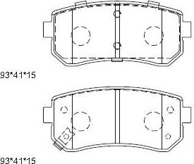 Тормозные колодки Asimco. Артикул KD9745
