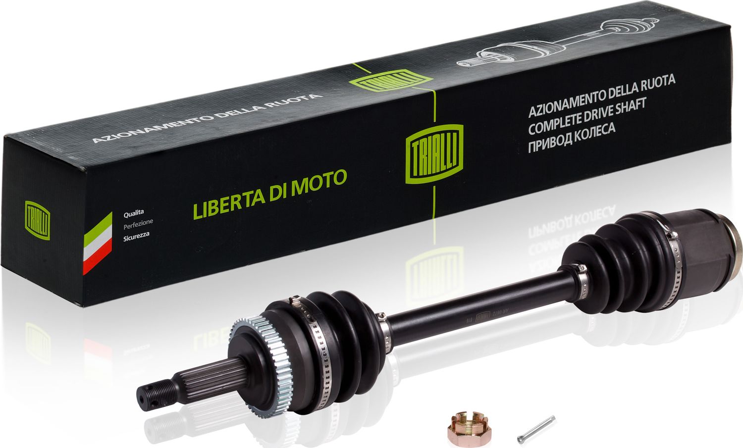 Полуось (привод в сборе, приводной вал) Trialli. Артикул AR 0872
