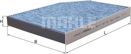 Салонный фильтр Mahle CareMetix®. Артикул LAO 1398