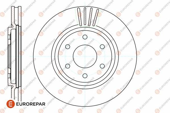 Тормозной диск Eurorepar. Артикул 1642758580