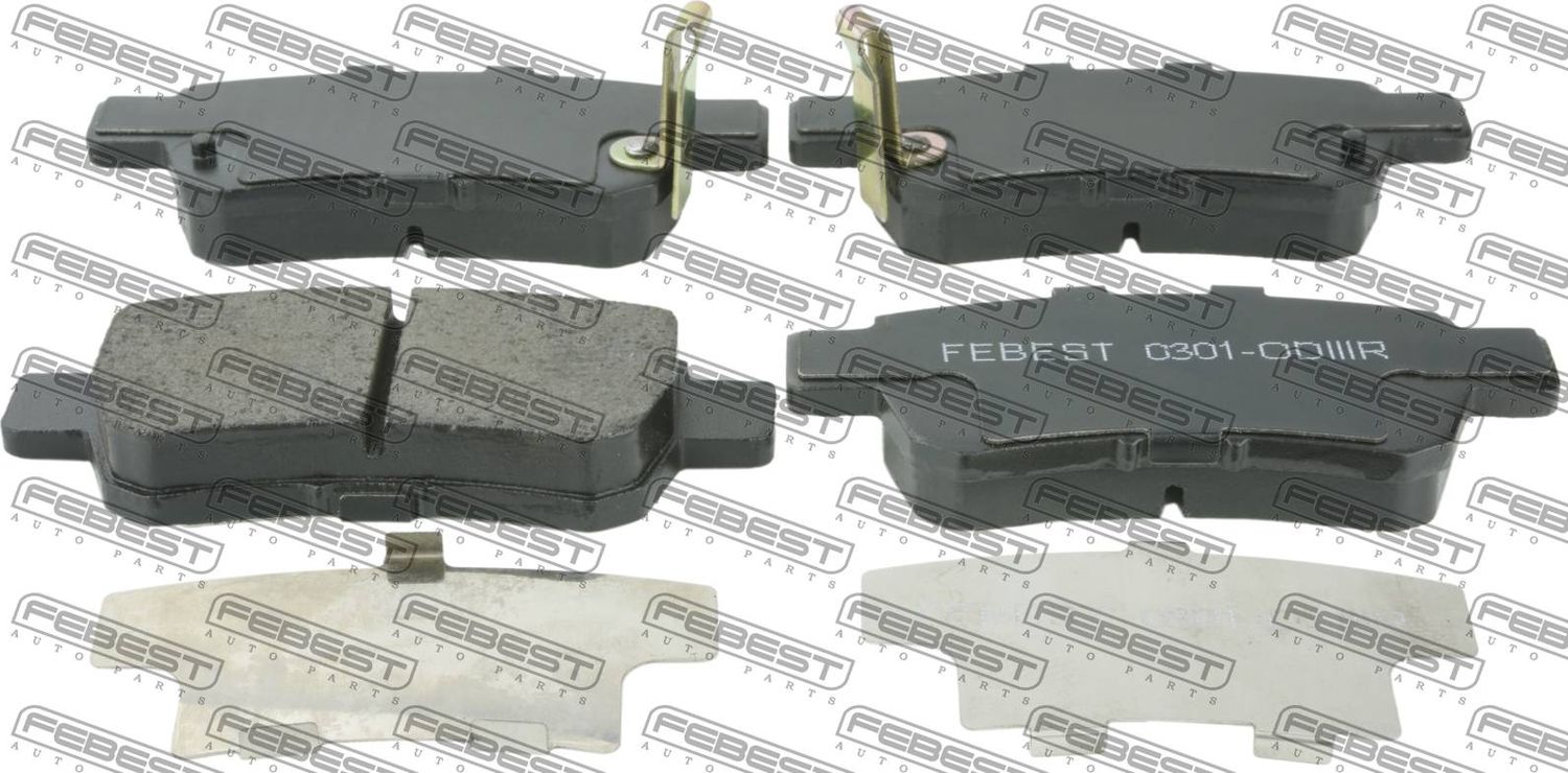Тормозные колодки Febest. Артикул 0301-ODIIIR
